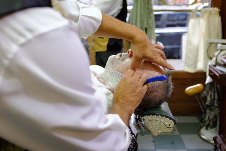 Hot towel shave