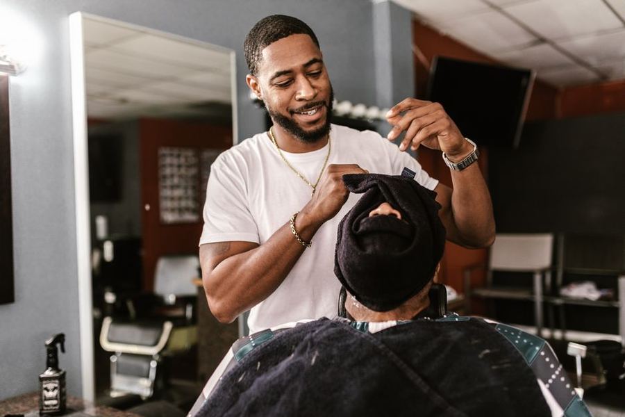 Hot towel shave