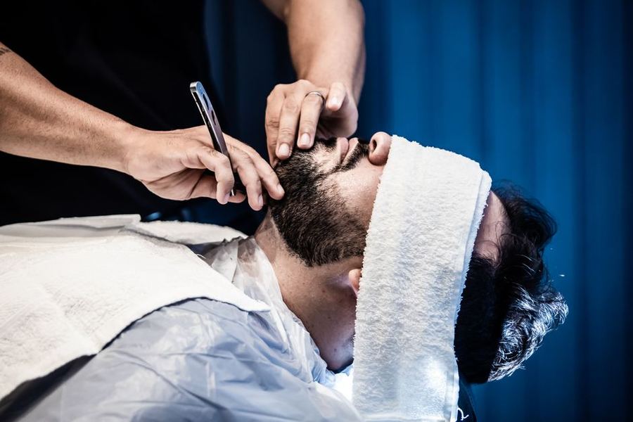 Hot towel shave